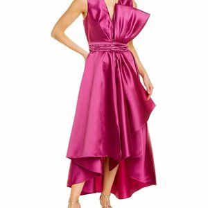 Sachin & Babi Finley Magenta Hi-Low Gown, Size 8